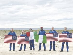 •Salis with other astronauts