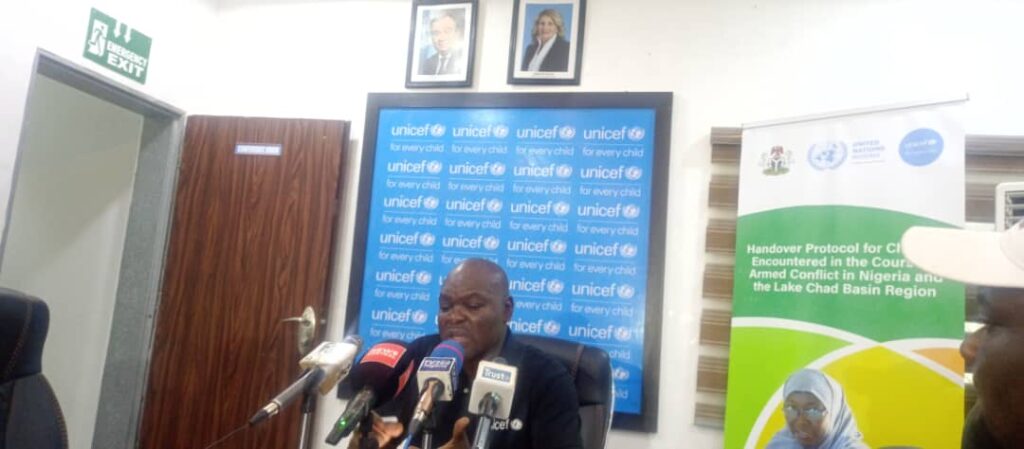UNICEF Chief of Maiduguri Field Office, Mr Francis Butichi