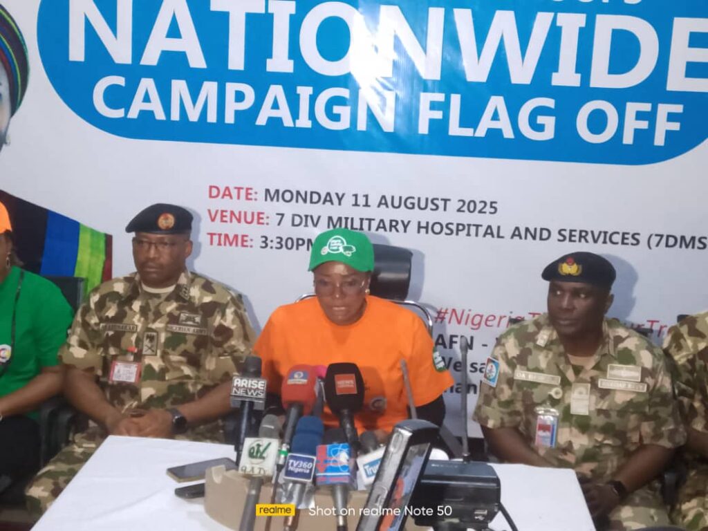 CDS’s wife launches support for wounded troops in Maiduguri