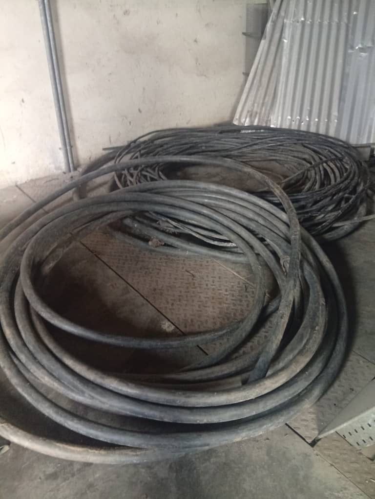 Armoured cables recovered from suspected vandals in Uyo