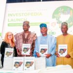 Representative of NGF Chairman, Nasarawa State Governor Abdullahi Sule (middle), Governor of Ondo State, Lucky Aiyedatiwa),  Counselor for Economic Affairs at the US Embassy in Nigeria, Christine Harbaugh (left of Governor Sule), and other dignitaries at the launch of NGF Investopedia, a pioneering investment platform aimed at unlocking capital flows into bankable projects across all 36 states
