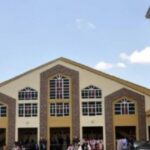 Anglican church stock photo