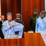 Vice President Kashim Shettima (L), President Bola Tinubu (R)