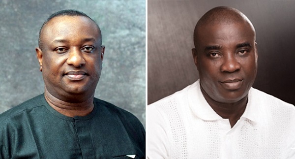 Minister of Aviation and Aerospace Development Mr Festus Keyamo (L), KWAM 1 (R)