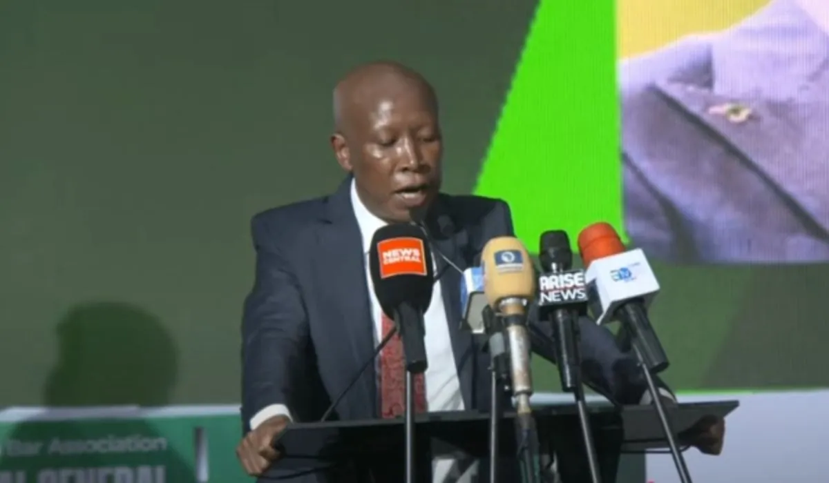 Malema at NBA conference, warns Tinubu, others against World Bank, IMF loans