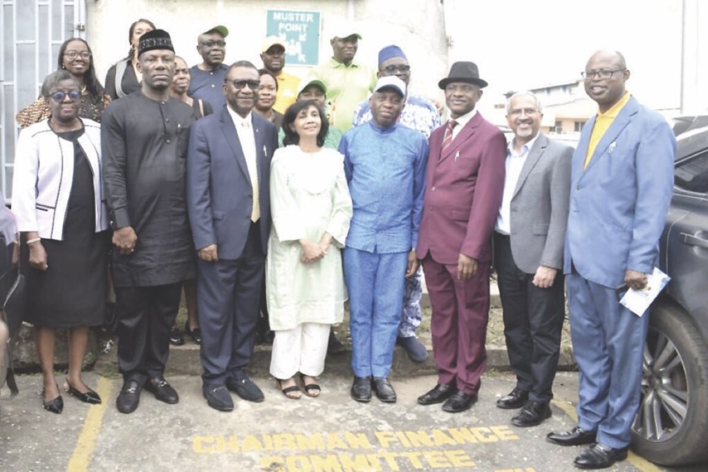 Ms Wada Saeed and other officials during the launch of the BIRD-LAB at UNILAG College of Medicine in Lagos
