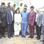 Ms Wada Saeed and other officials during the launch of the BIRD-LAB at UNILAG College of Medicine in Lagos