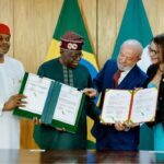Nigerian President Bola Tinubu with Brazilian President Luiz Inácio Lula da Silva