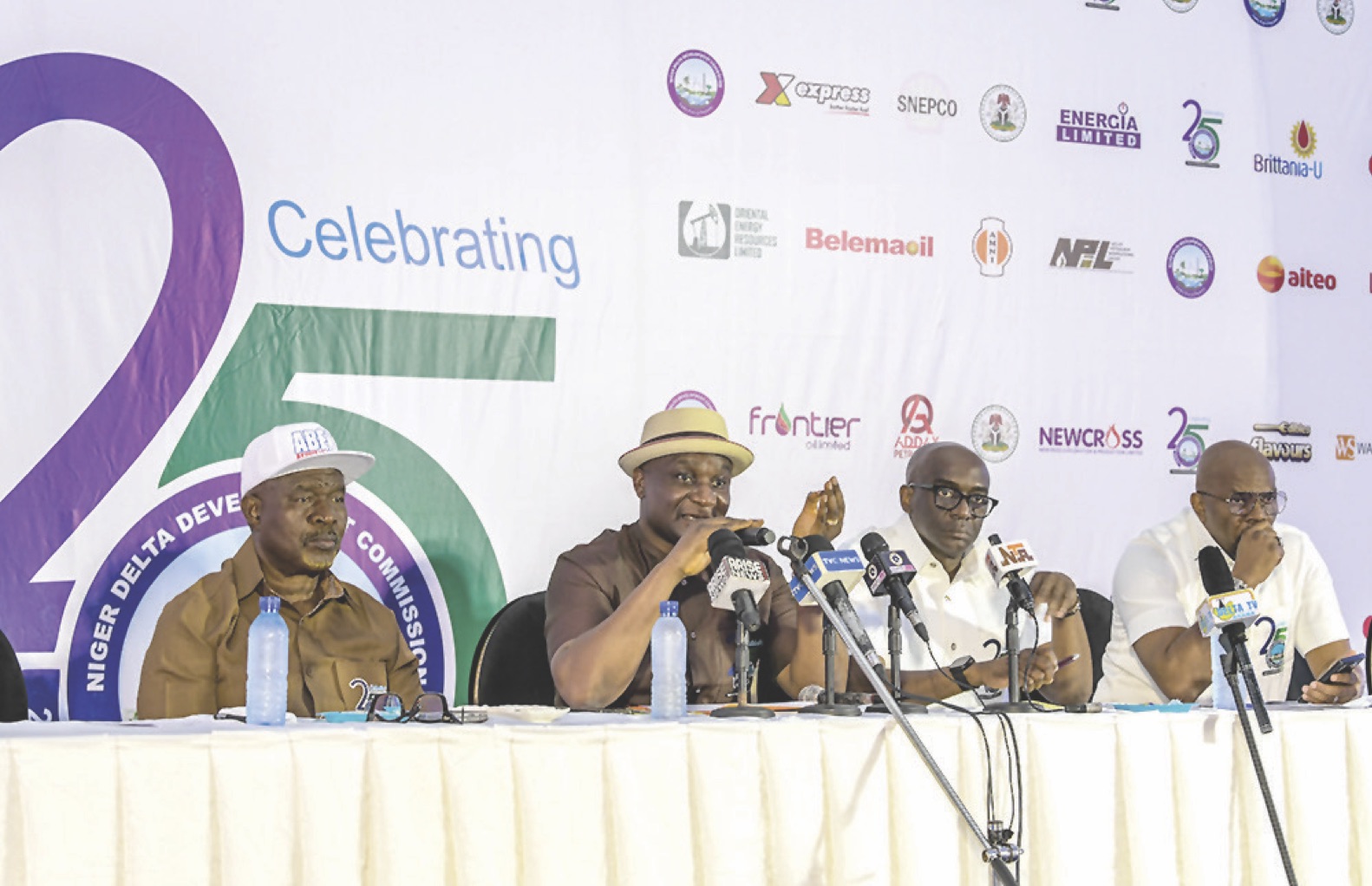Ogbuku, Ebie (2nd from right), Iyaye (1st from right) and Abegunde (1st from left).