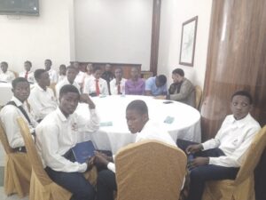 Students at the edufair
