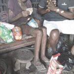 The widow in the makeshift when she was alive