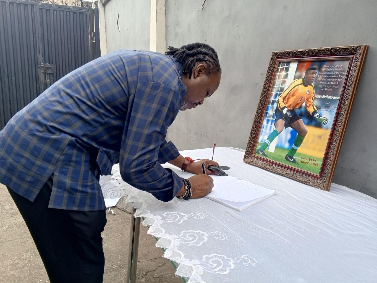 Ikpeba visits Peter Rufai’s family