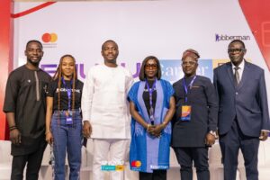 L-R: Babajide Anjorin, Head of Marketing, Jobberman Nigeria; Glory Aiyegbeni, MERL Lead, Jobberman; Innih Ikhide, Head of Youth Engagement and Learning, Jobberman; Oladoyin Kolawole, Senior Strategy Consultant, Jobberman; Francis Uka, Chairman, CIPM Enugu Chapter; Umunna Chuka, State Controller, Federal Ministry of Labour and Employment
