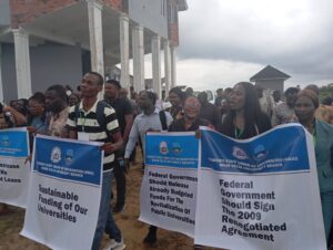 ASUU-NDU protests federal loans, unpaid salaries, non-implementation of agreements