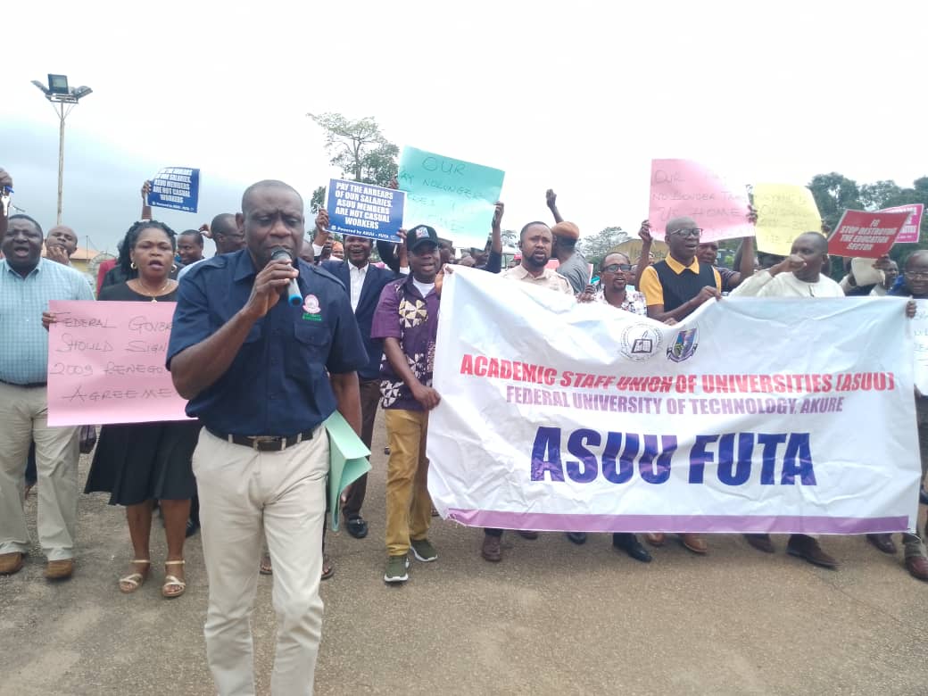 Universities neglected, ASUU alleges as lecturers protest in Ondo