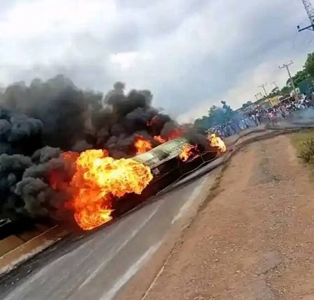 Zaria fuel tanker explosion kills several, FRSC responds