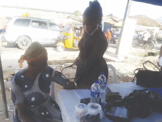 •Participants undergoing medical check-up