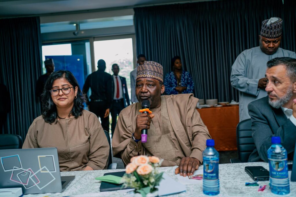 Deputy Chief of Staff to the President (Office of the Vice President), Ibrahim  Hadejia (middle), during a stakeholders’ roundtable held in Abuja on Tuesday