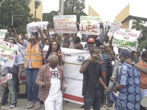 ASUU protest in Unilag