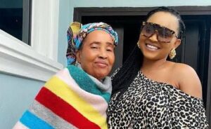 Mercy Aigbe and mum