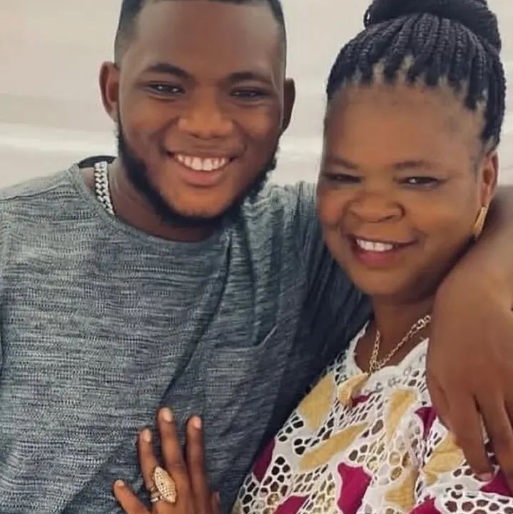 Peju Ogunmola and son, Ayomikun