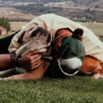 Lewis Hamilton and his pet dog Roscoe