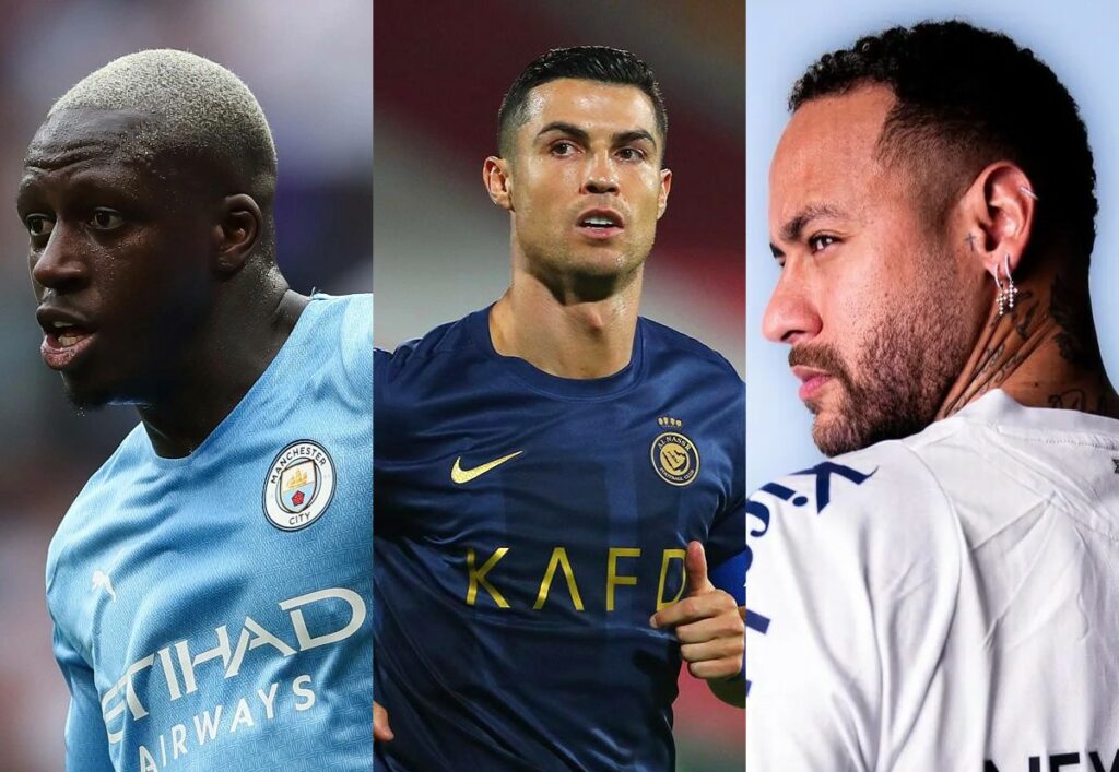 Mendy, Cristiano Ronaldo, and Neymar