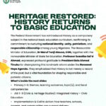Reintroduced history: Pupils to study subject from Primary 1 to JSS 3