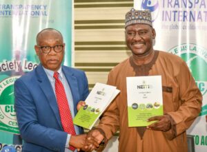 Executive Secretary of Nigeria Extractive Industries Transparency Initiative (NEITI), Orji Ogbonnaya and Executive Director, Civil Society Legislative Advocacy Centre (CISLAC), Auwal Musa Rafsanjani, when he led the management team to CISLAC’s office in Abuja on courtesy visit