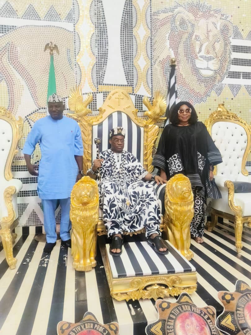 The Tor Tiv with the Speaker Alfred Emberga and Deputy Speaker Lami Danladi-Ogenyi