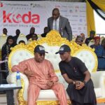Chairman and Chief Executive of the Nigeria Drug Law Enforcement Agency (NDLEA) Brigadier General Mohammed Buba Marwa (retd) and Managing Director of RichyGold International and convener of the KODA initiative, Jude Onwusonye, at the occasion in Old Parade Ground, Area 10, Abuja