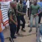 Ex-soldiers besiege Finance Ministry over unpaid benefits