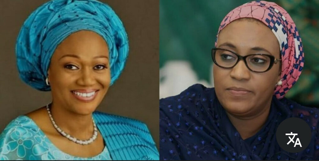 L-R: First Lady Oluremi Tinubu, Nana Shettima