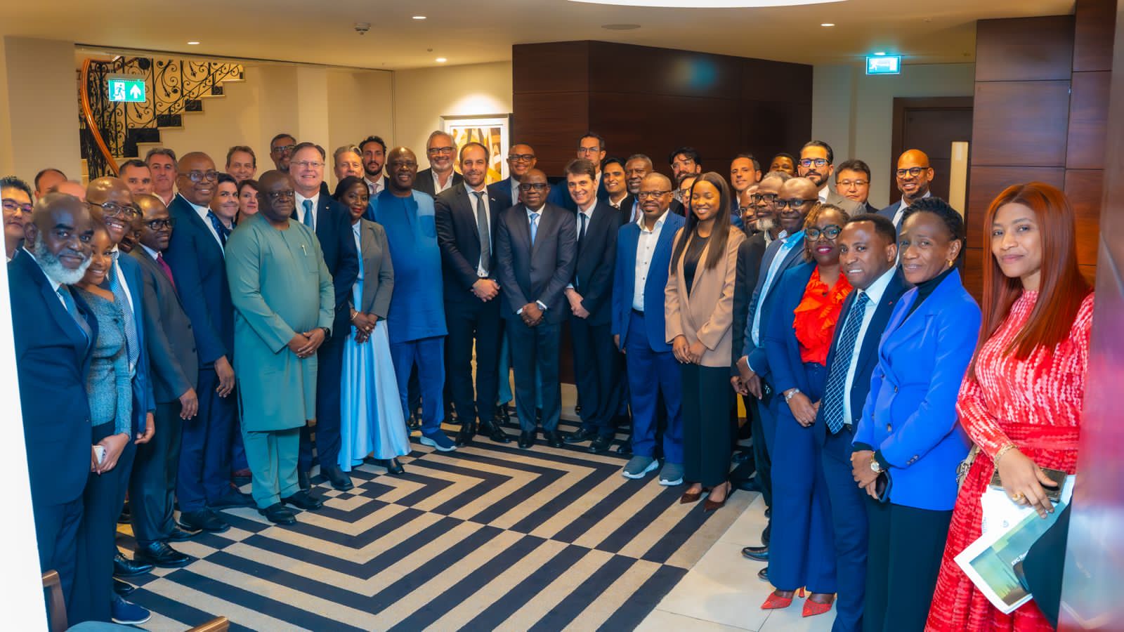 Lokpobiri and participants at the OPTS Roundtable