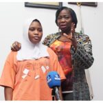 Mercy Oluwagbenga (L) with NiDCOM CEO Abike Dabiri-Erewa