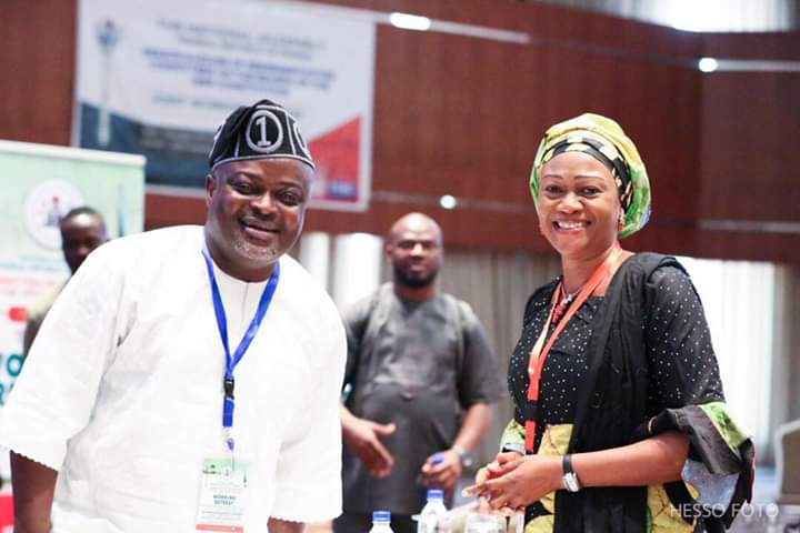 Speaker of Lagos State House of Assembly Mudashiru Obasa with First Lady Oluremi Tinubu