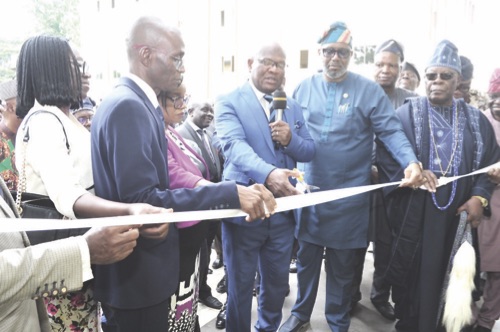 Olanrewaju commissions the hall with zzTayo, Oba Sonuga and others