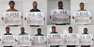 EFCC convicts 10 fraudsters in Benin, arraigns $500k scammer