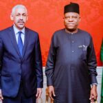 Vice President Kashim Shettima and President of Africa Development Bank, Dr Sidi Ould Tah during a bilateral meeting on the sidelines of the 80th United Nations General Assembly at the UN headquarters in New York on Friday, 26/09/2025
