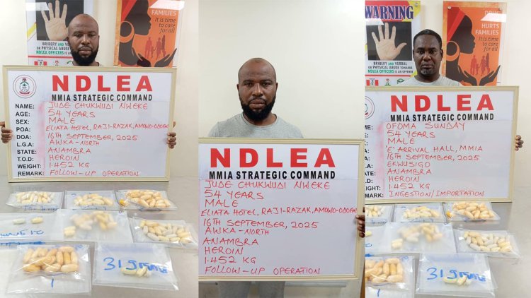 NDLEA: Brazil returnees excrete 116 drug wraps