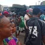 Onitsha: Two crushed to death as container falls on tricycle