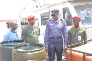 Navy hands over 4,000 litres of suspected AGO to NSCDC in Lagos