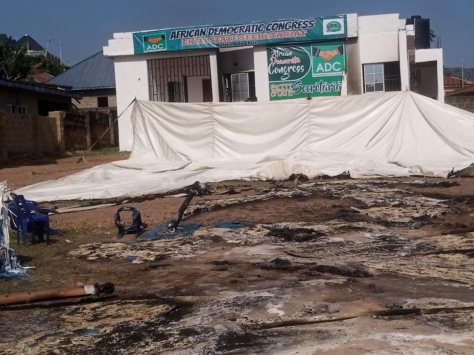 Aregbesola condemns razing of property, attacks on Ekiti ADC members by political thugs at party secretariat