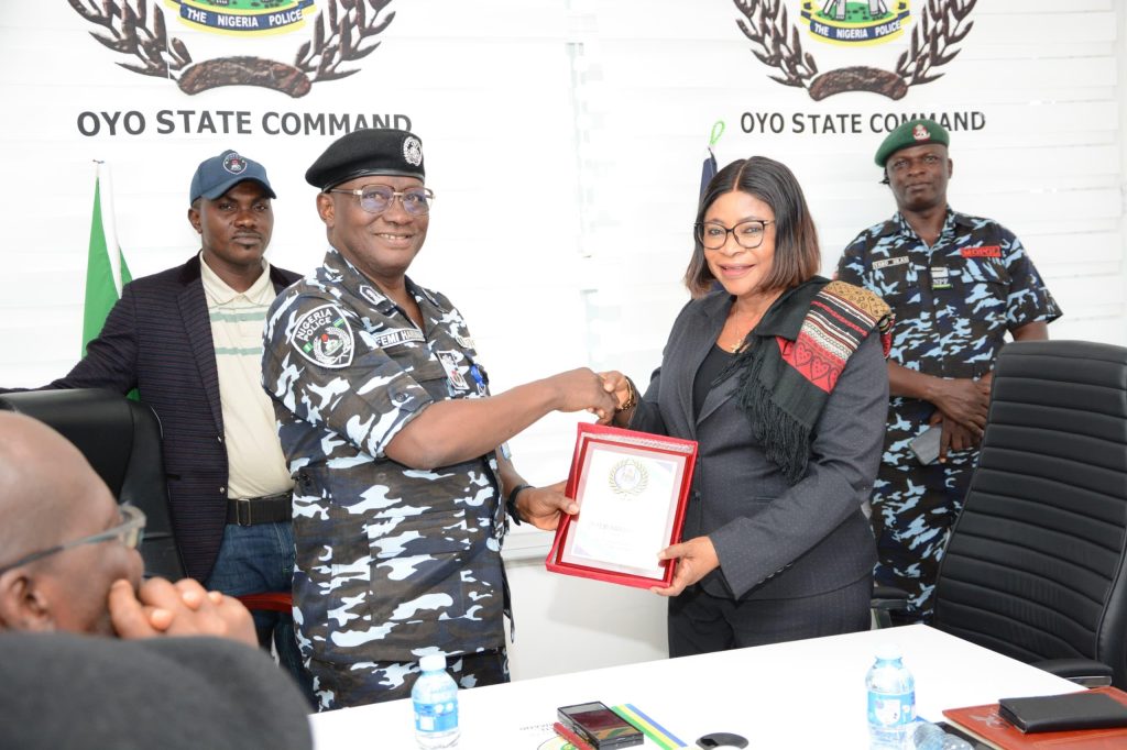 Oyo Commissioner of Police Femi Haruna and Justice Aderonke Adekemi Aderemi (retd)