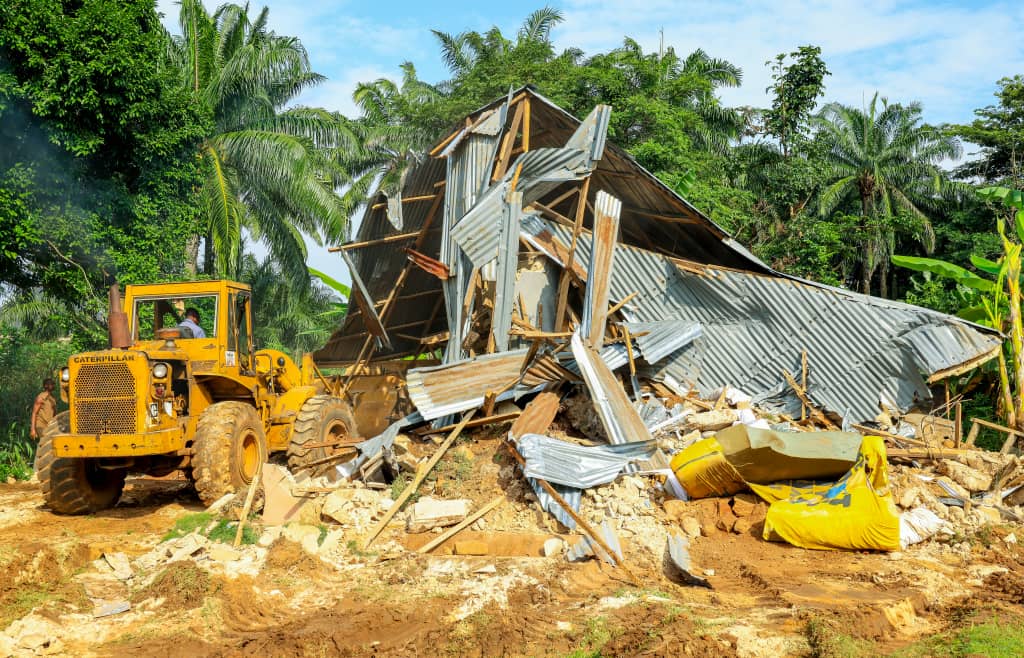 Enugu government pulls down property used for kidnapping