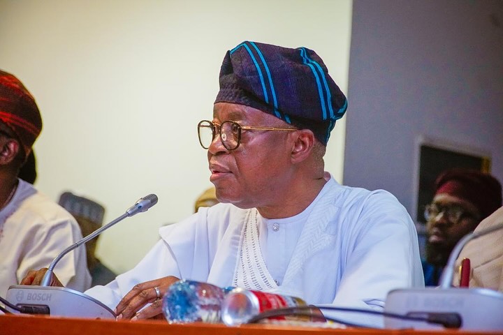 Minister of Marine and Blue Economy Adegboyega Oyetola