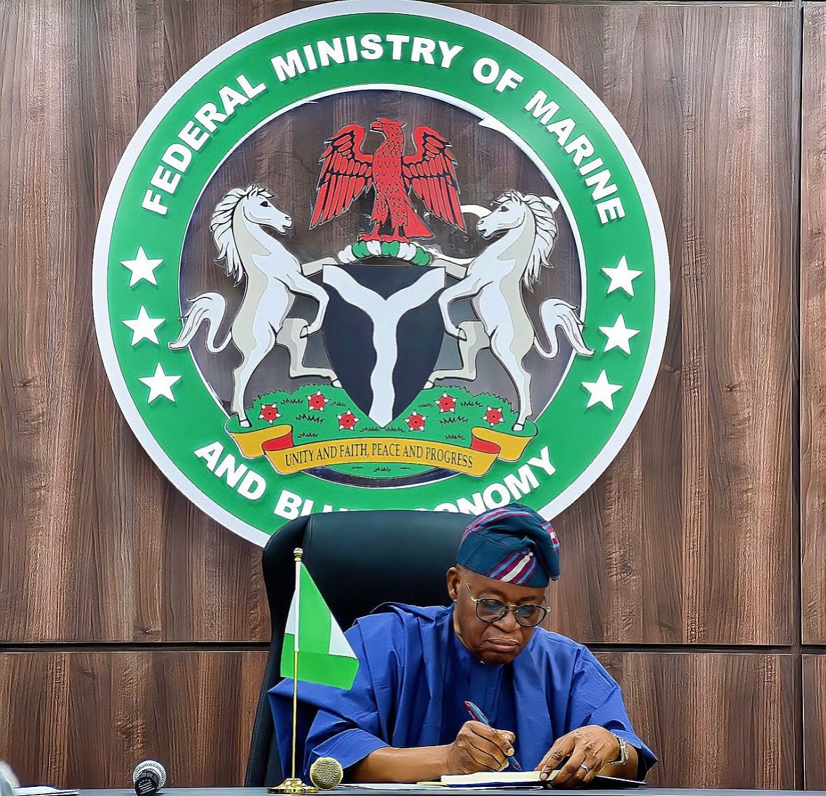 Minister of Marine and Blue Economy Adegboyega Oyetola