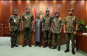 Tinubu holds inaugural meeting with CDS, Service Chiefs at State House