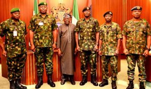 Tinubu decorates newly confirmed service chiefs
