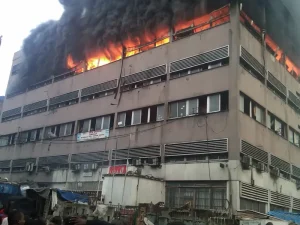 Afriland Towers Fire